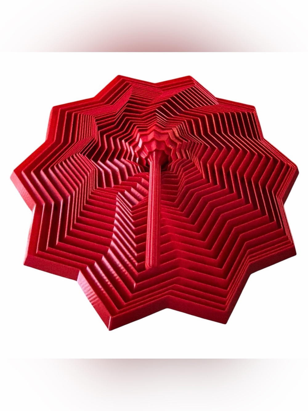 3D Printed Expandable Fidget Star Toy – Fractal Hexagon Sensory Anti-Stress